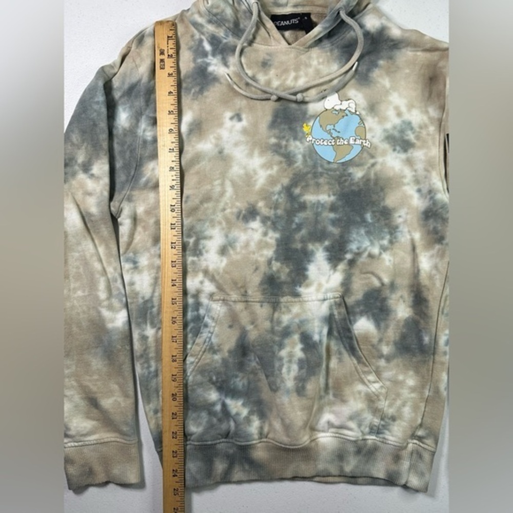 Peanuts Snoopy Protect The Earth Tie Dye Hoodie Size Small‎ Sweatshirt - Picture 6 of 8